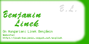 benjamin linek business card